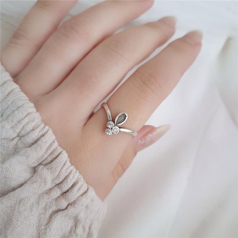 ANEL PRATA 925 'V' GOTA 3 ZIRCONIAS