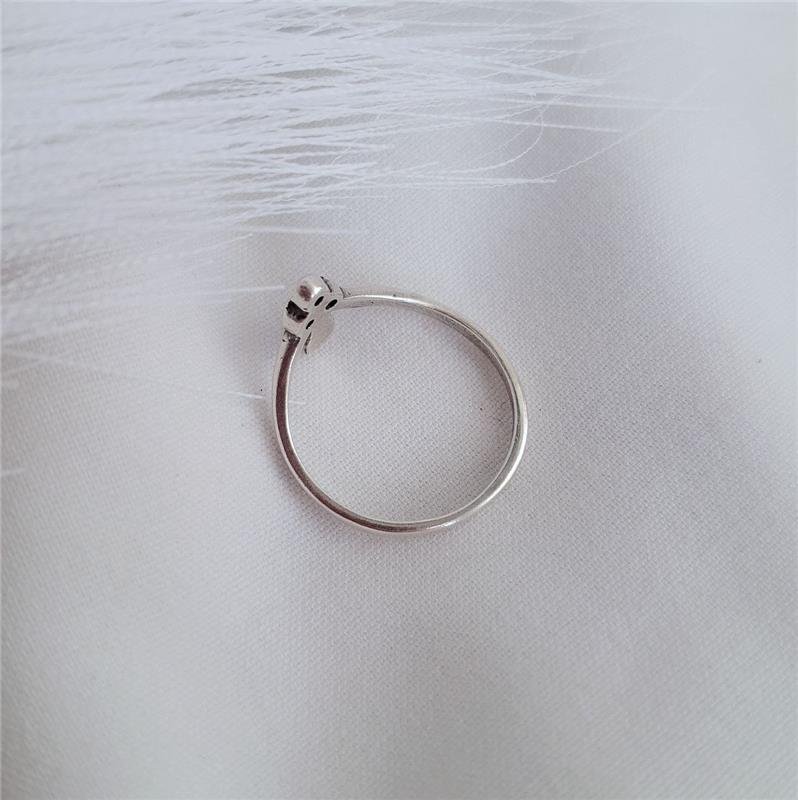 ANEL PRATA 925 'V' GOTA 3 ZIRCONIAS