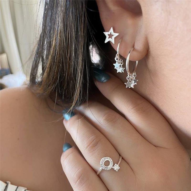 ANEL PRATA 925 VAI E VEM CÍRCULO REGULÁVEL