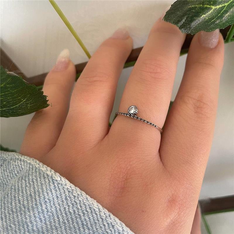 ANEL PRATA 925 BALI SOLITÁRIO TRABALHADOS RISCADOS