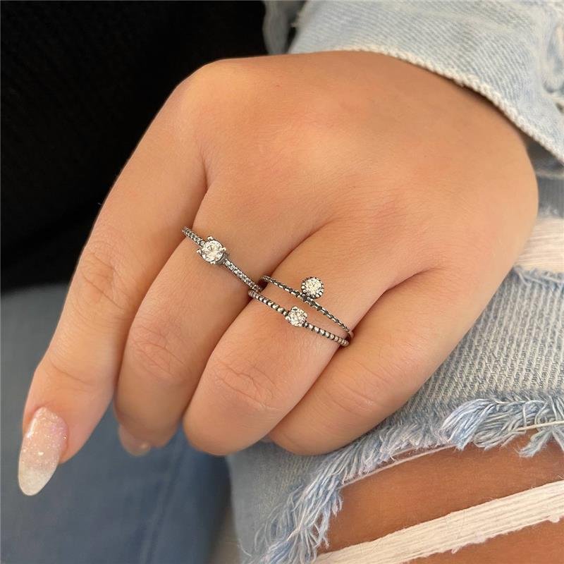 ANEL PRATA 925 BALI SOLITÁRIO TRABALHADOS RISCADOS