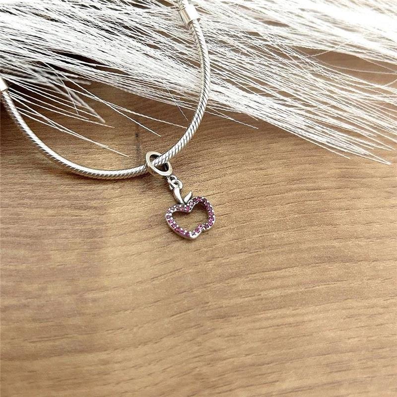 BERLOQUE PRATA 925 MAÇA VAZADA CRAVEJADA