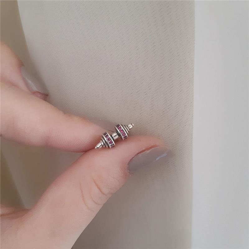 BERLOQUE PRATA 925 ALTERES CRAVEJADO