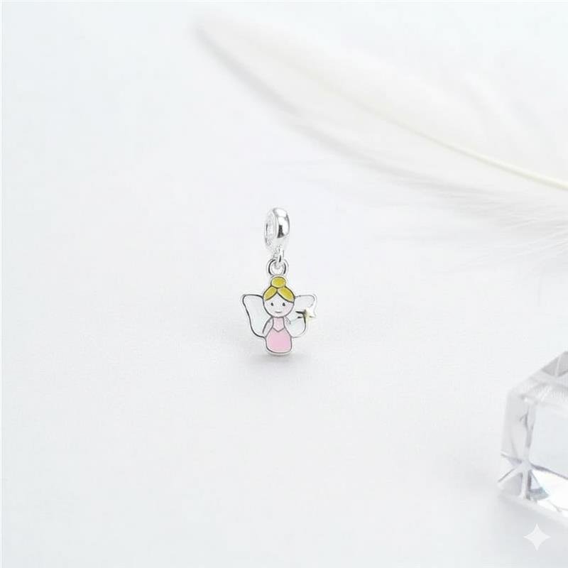 BERLOQUE PRATA 925 ANJINHO ROSA