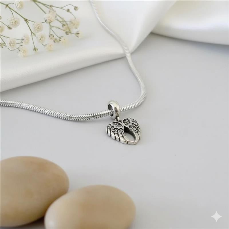 BERLOQUE PRATA 925 ASAS COM PEDRA