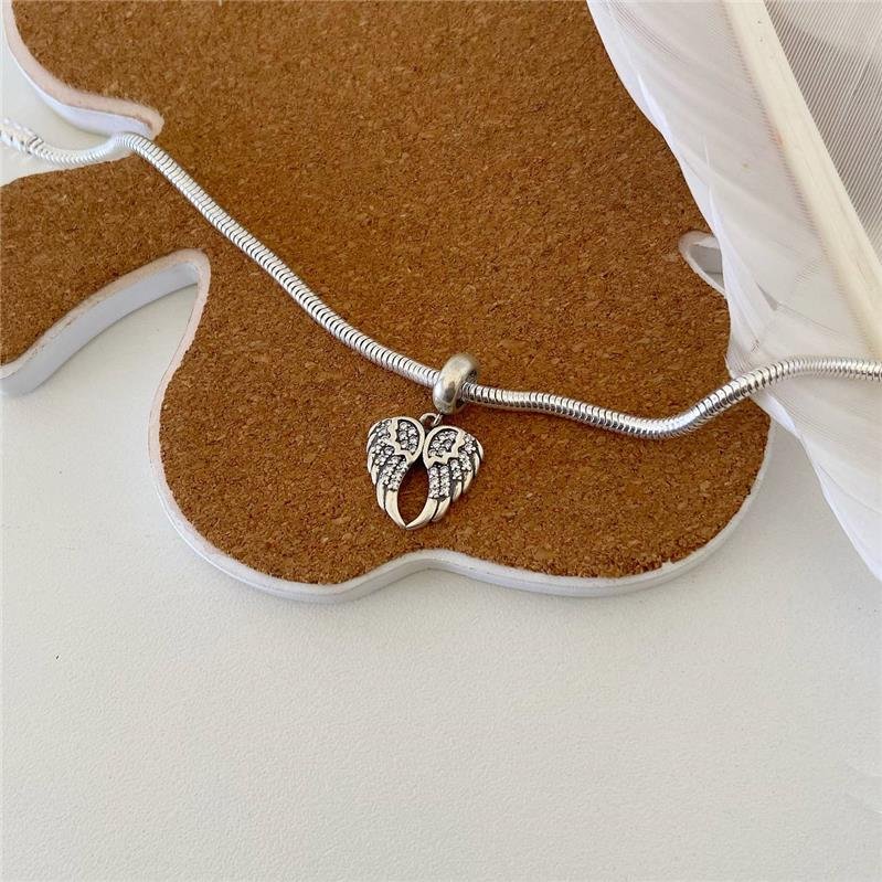 BERLOQUE PRATA 925 ASAS COM PEDRA