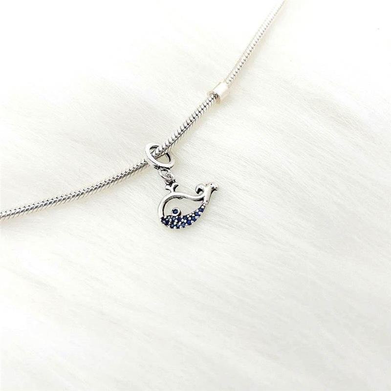 BERLOQUE PRATA 925 BALEIA COM PEDRA