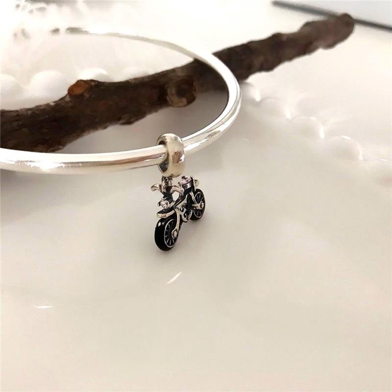 BERLOQUE PRATA 925 BICICLETA COM PEDRA