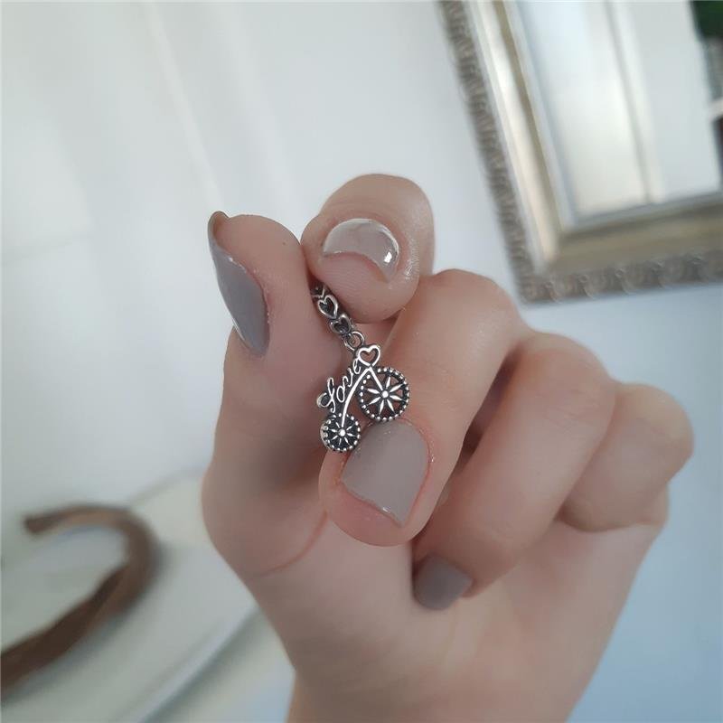 BERLOQUE PRATA 925 BICICLETA LOVE