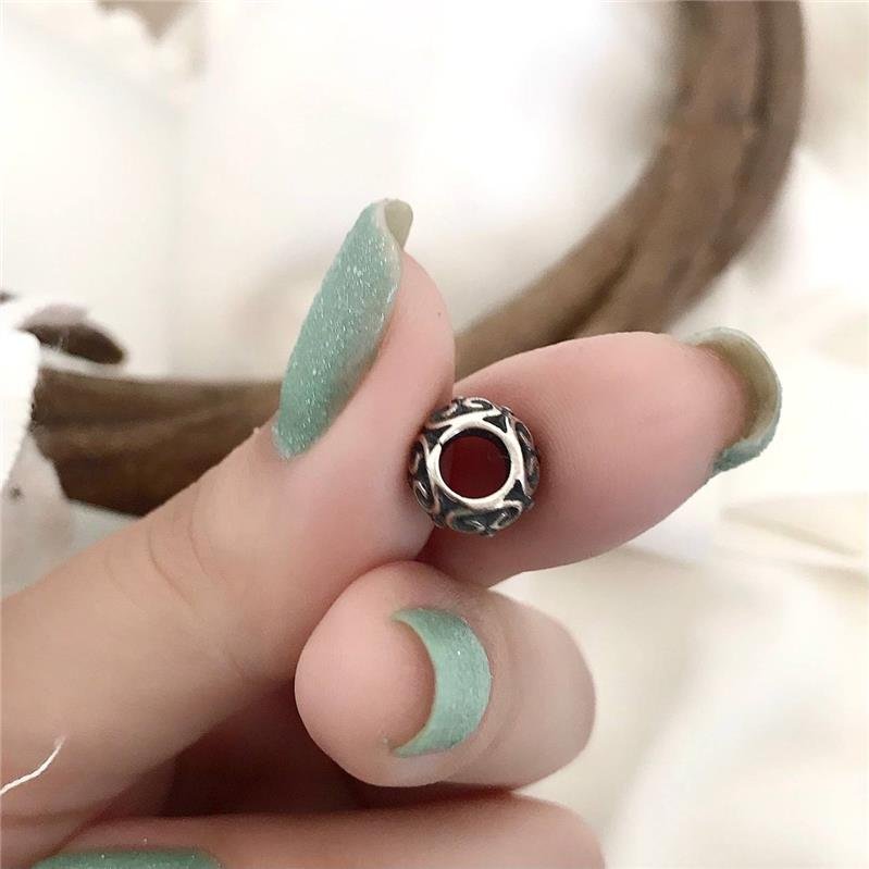 BERLOQUE PRATA 925 BOLA ARABESCOS FLORZINHA