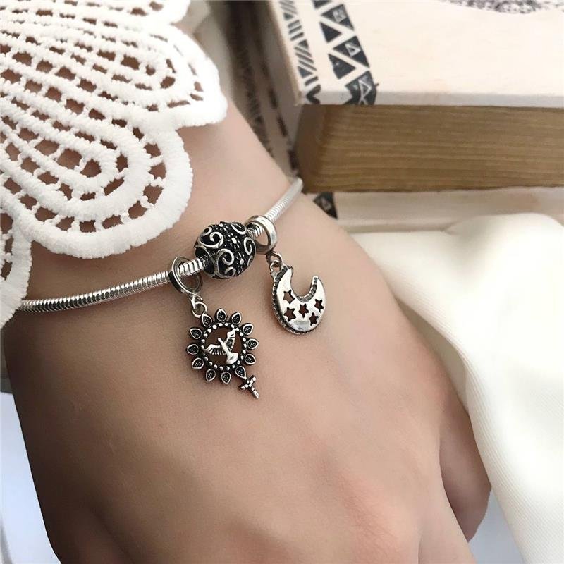 BERLOQUE PRATA 925 BOLA ARABESCOS FLORZINHA