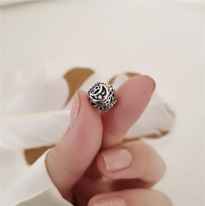 BERLOQUE PRATA 925 BOLA LUA ESTRELA SOL