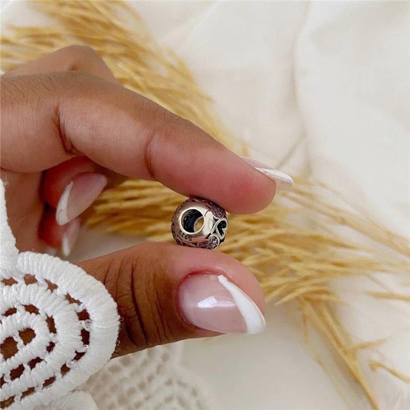 BERLOQUE PRATA 925 BOLA CORAÇÕES CRAVEJADO