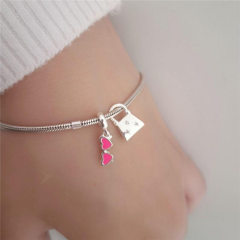 BERLOQUE PRATA 925 BOLSA CRAVEJADA MICROZIRCONIAS