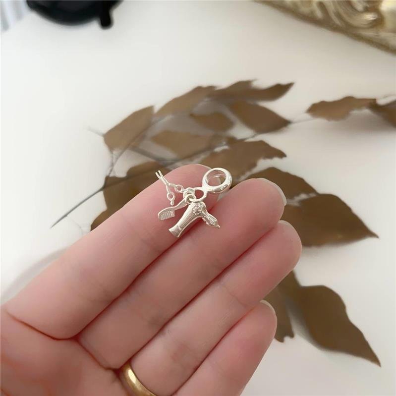 BERLOQUE PRATA 925 CABELEIREIRA SECADOR TESOURA PENTE