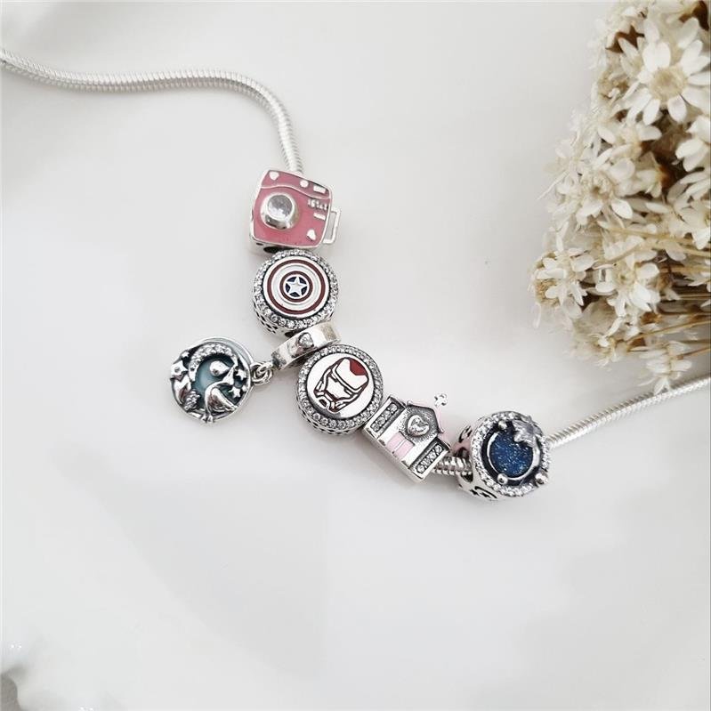 BERLOQUE PRATA 925 CÂMERA FOTOGRÁFICA ROSA