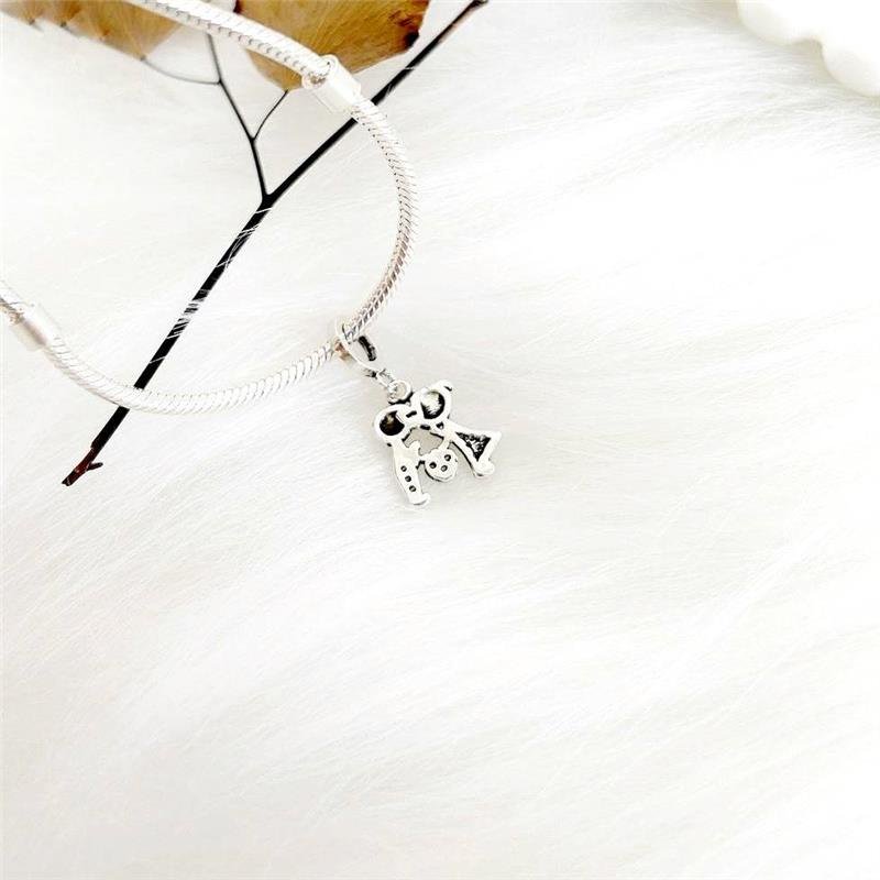 BERLOQUE PRATA 925 CASAL CORAÇÃO CRAVEJADO