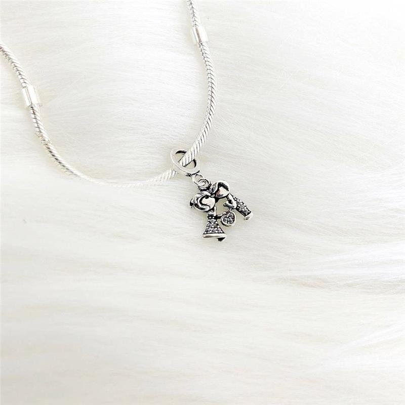 BERLOQUE PRATA 925 CASAL CORAÇÃO CRAVEJADO