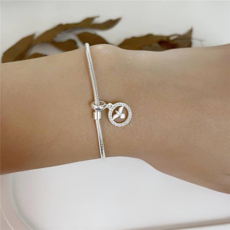 BERLOQUE PRATA 925 CÍRCULO CRAVEJADO ESPÍRITO SANTO CENTRAL