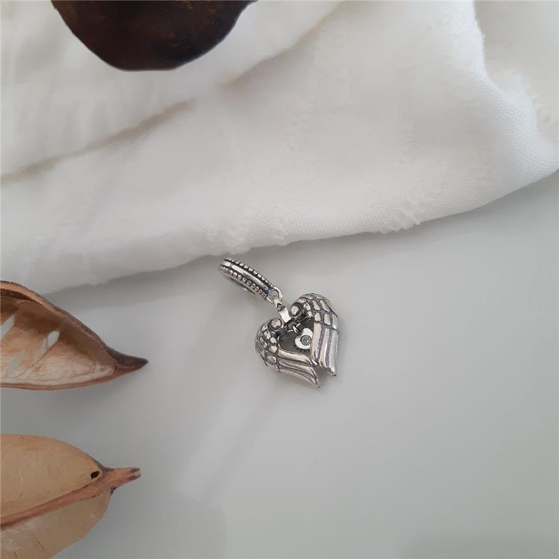 BERLOQUE PRATA 925 CORAÇÃO ASA