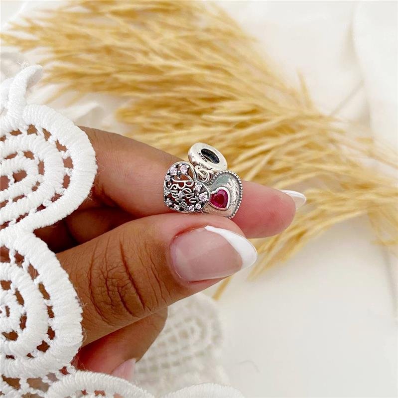 BERLOQUE PRATA 925 CORAÇÃO BEST SISTER