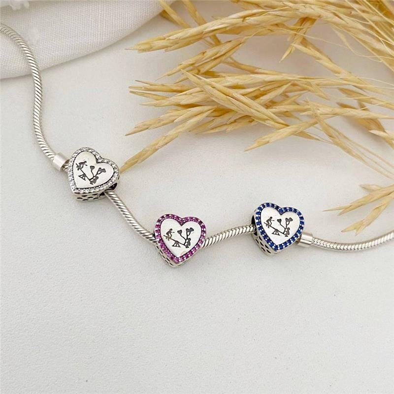 BERLOQUE PRATA 925 CORAÇÃO CRIANÇAS GANGORRA