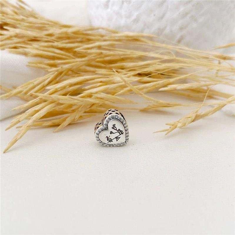 BERLOQUE PRATA 925 CORAÇÃO CRIANÇAS GANGORRA