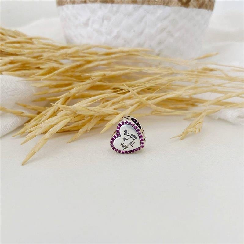 BERLOQUE PRATA 925 CORAÇÃO CRIANÇAS GANGORRA