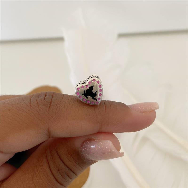 BERLOQUE PRATA 925 CORAÇÃO CUPIDO