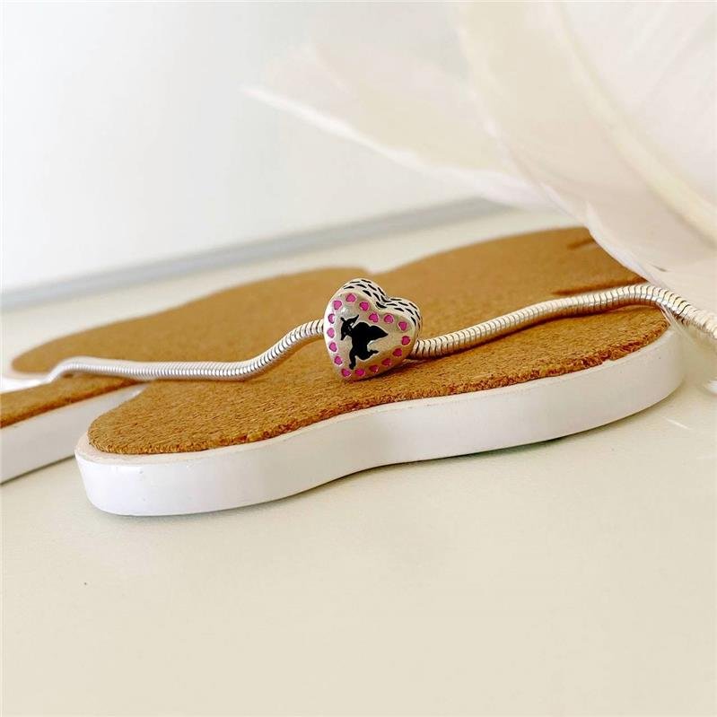 BERLOQUE PRATA 925 CORAÇÃO CUPIDO