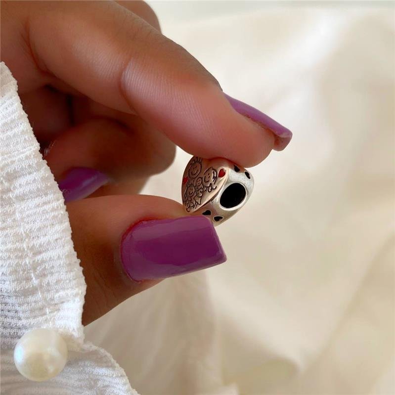 BERLOQUE PRATA 925 CORAÇÃO FAMÍLIA