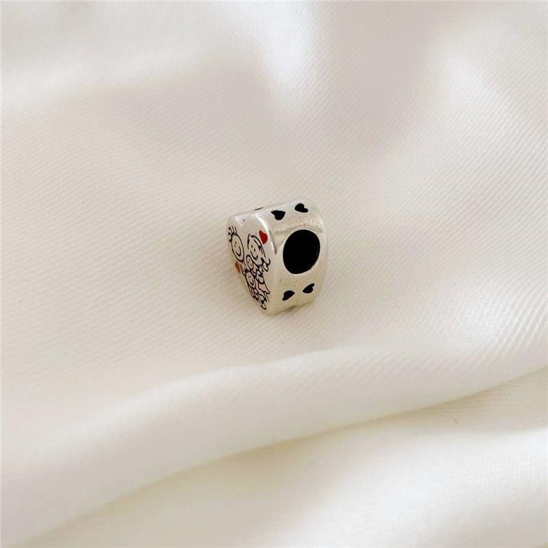 BERLOQUE PRATA 925 CORAÇÃO FAMÍLIA