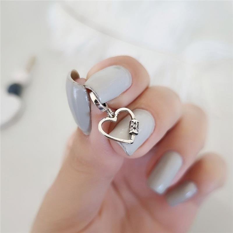 BERLOQUE PRATA 925 CORAÇÃO FECHO PEDRA COLORIDA