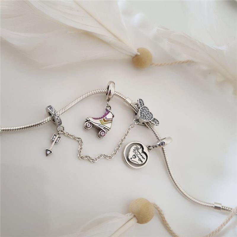 BERLOQUE PRATA 925 CORAÇÃO GIRATÓRIO