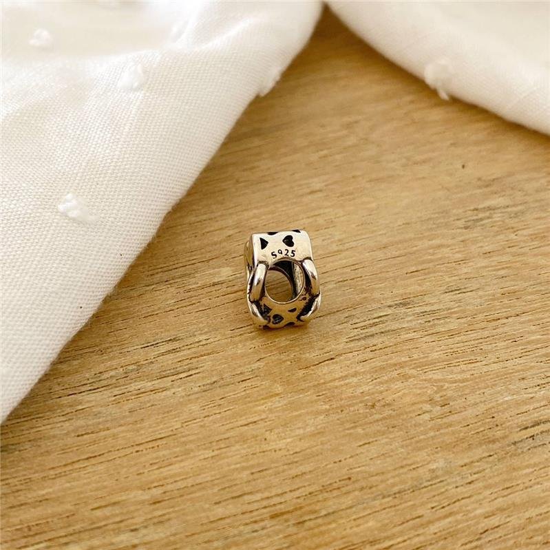 BERLOQUE PRATA 925 CORAÇÃO INFINITO MÃE