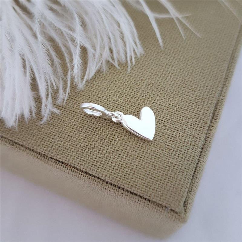 BERLOQUE PRATA 925 CORAÇÃO LISO