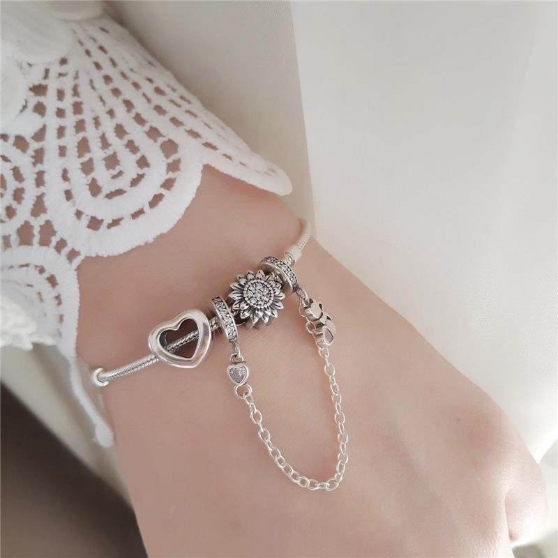 BERLOQUE PRATA 925 CORAÇÃO LISO VAZADO