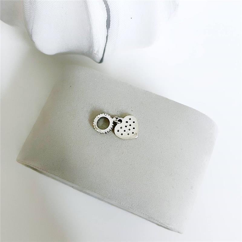 BERLOQUE PRATA 925 CORAÇÃO OLHO GREGO