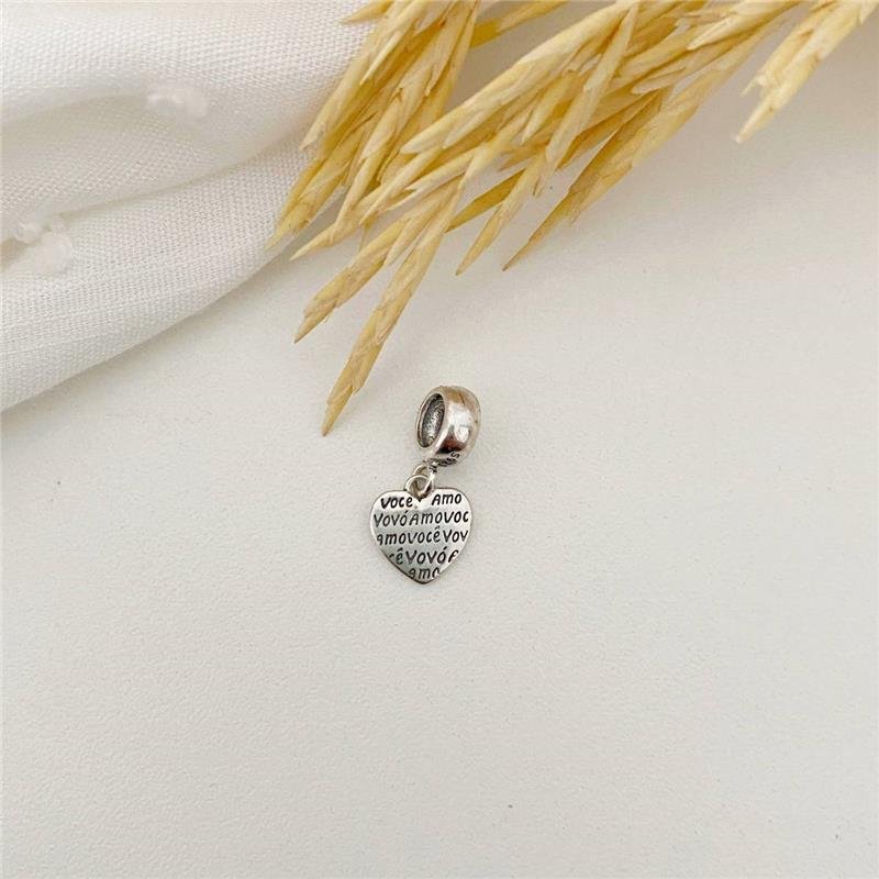 BERLOQUE PRATA 925 CORAÇÃO VOVÓ