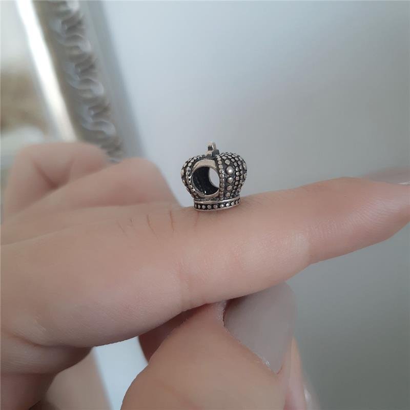 BERLOQUE PRATA 925 COROA VAZADA