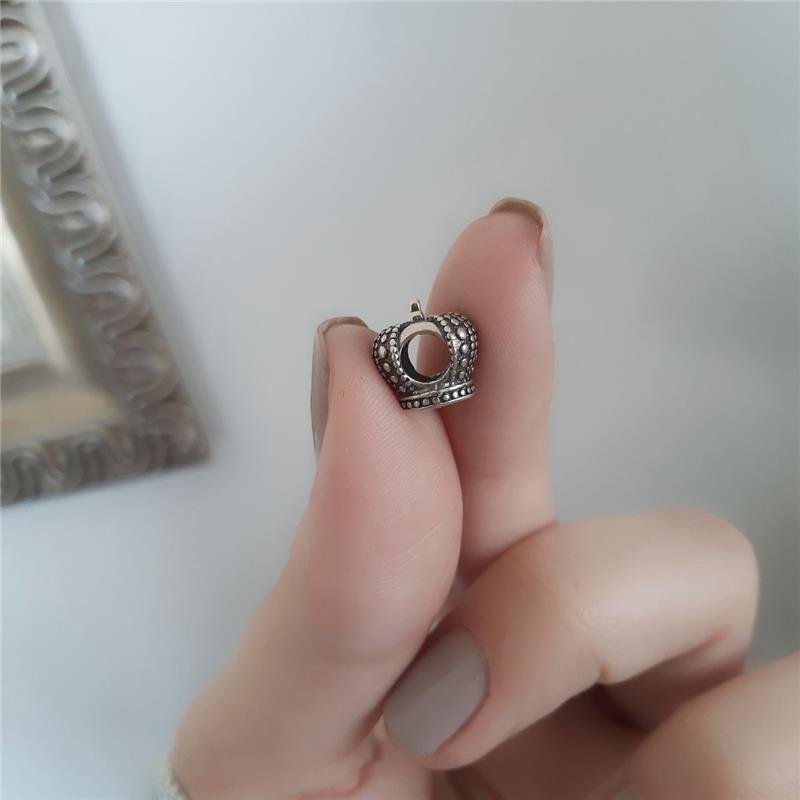 BERLOQUE PRATA 925 COROA VAZADA