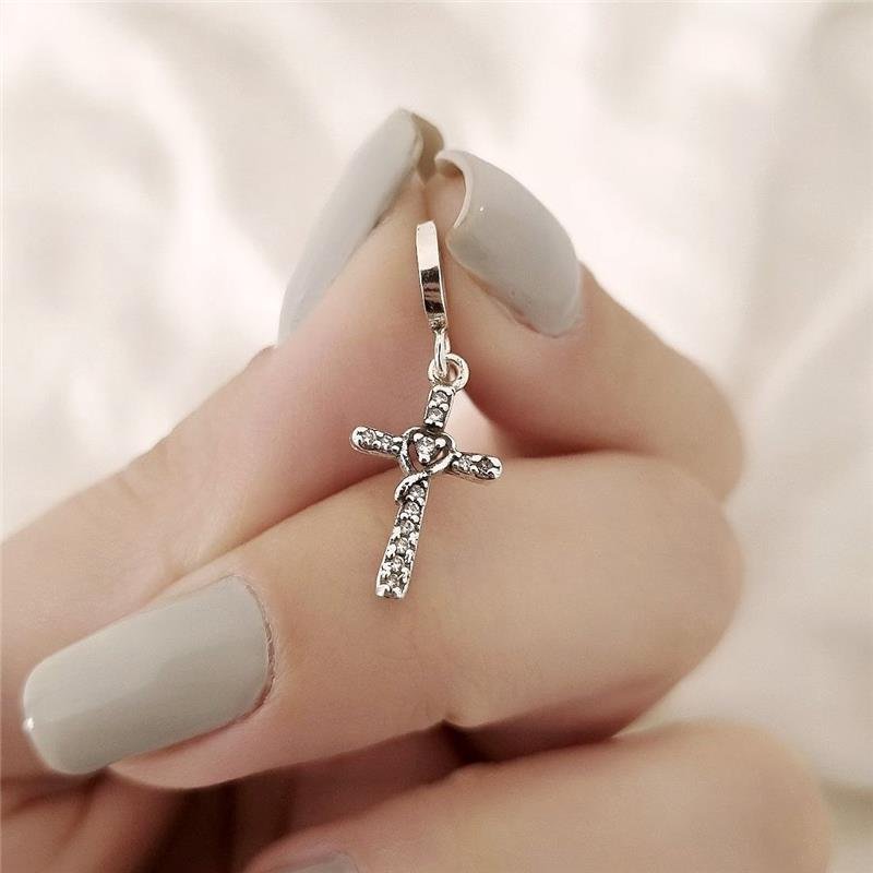  BERLOQUE PRATA 925 CRUZ CRAVEJADA