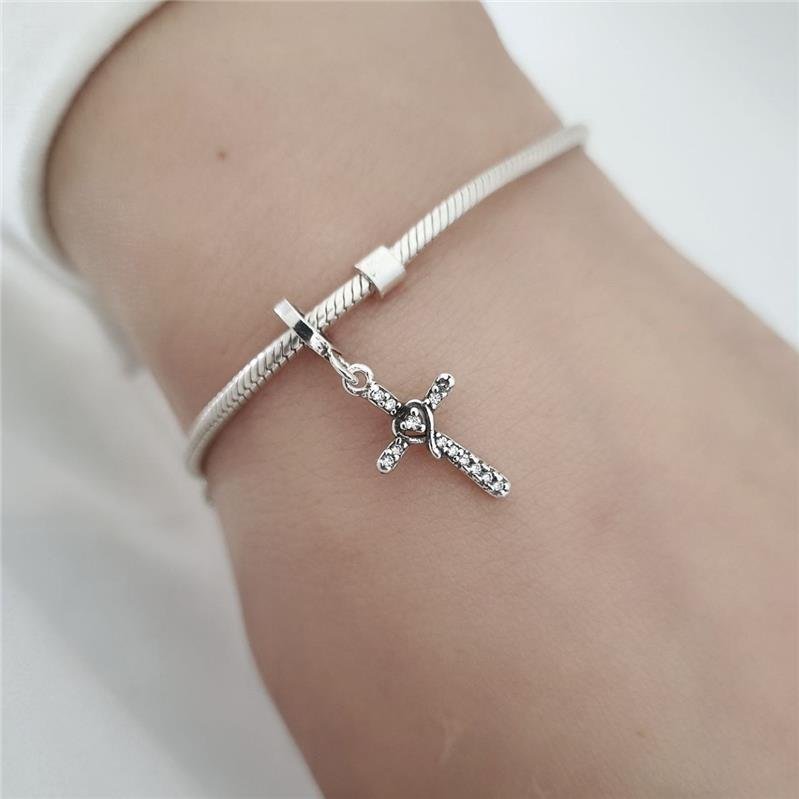  BERLOQUE PRATA 925 CRUZ CRAVEJADA