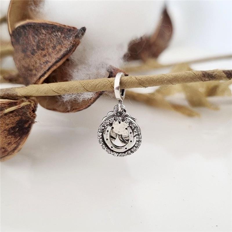 BERLOQUE PRATA 925 FERRADURA TREVO SORTE