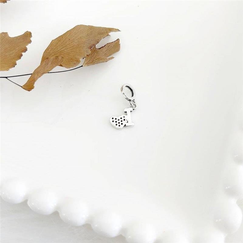 BERLOQUE PRATA 925 'I LOVE' CORAÇÃO CRAVEJADO