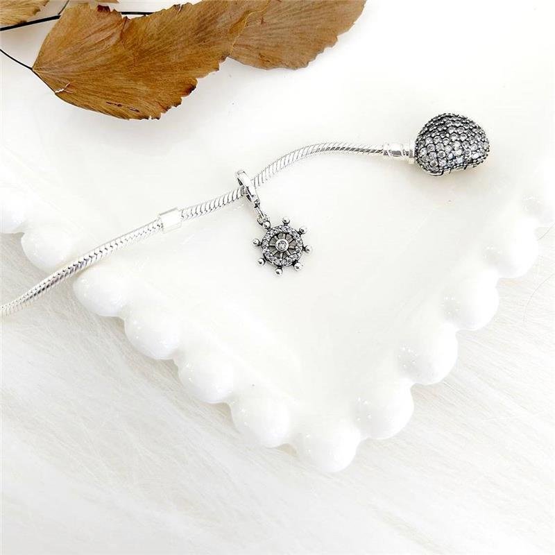 BERLOQUE PRATA 925 LEME CRAVEJADO