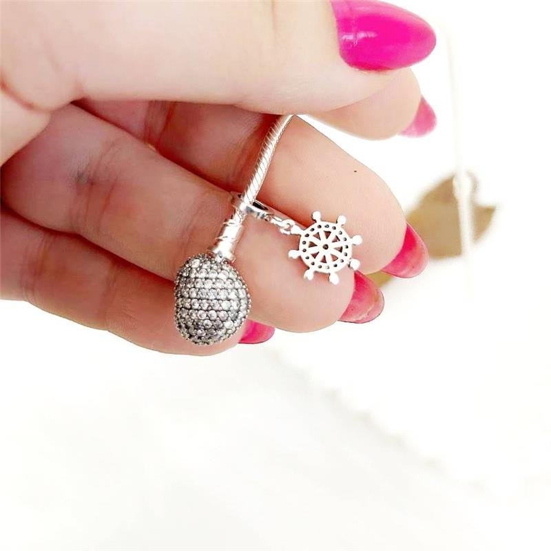 BERLOQUE PRATA 925 LEME CRAVEJADO