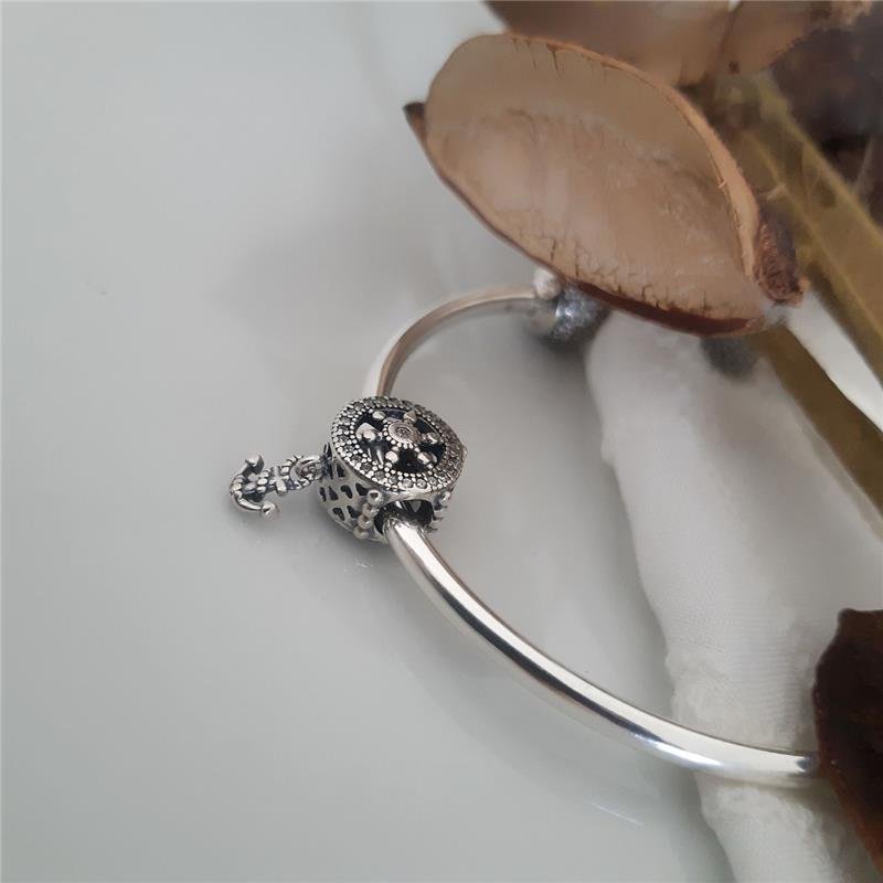 BERLOQUE PRATA 925 LEME E ÂNCORA PEDRA