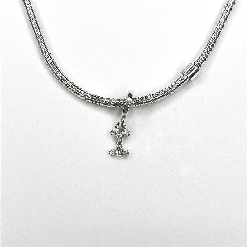 BERLOQUE PRATA 925 LETRAS CRAVEJADAS MICROZIRCÔNIAS
