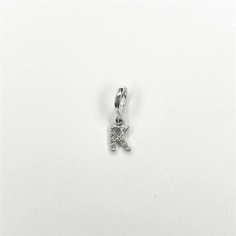 BERLOQUE PRATA 925 LETRAS CRAVEJADAS MICROZIRCÔNIAS
